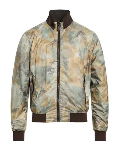 Moorer Man Jacket Military Green Size 38 Polyester, Polyurethane, Polyamide