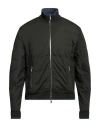 Moorer Man Jacket Military Green Size 44 Polyester, Elastane