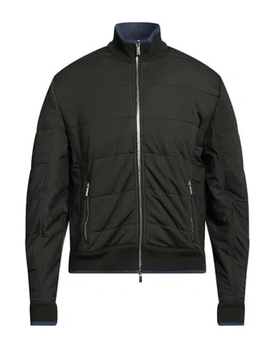 Moorer Man Jacket Military Green Size 44 Polyester, Elastane