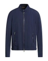 Moorer Man Jacket Navy Size 44 Polyamide, Polyurethane In Blue