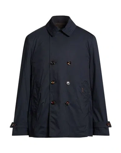 Moorer Man Jacket Navy Size 48 Cotton, Polyamide, Elastane In Blue