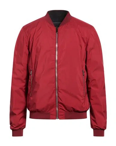 Moorer Man Jacket Red Size 38 Polyester