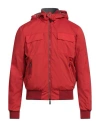 Moorer Man Jacket Red Size 46 Polyester, Polyamide