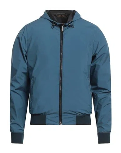 Moorer Man Jacket Slate Blue Size 44 Polyester