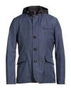 Moorer Man Jacket Slate Blue Size 46 Polyamide, Polyester In Blue
