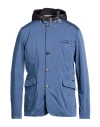 Moorer Man Jacket Slate Blue Size 48 Polyester, Elastane