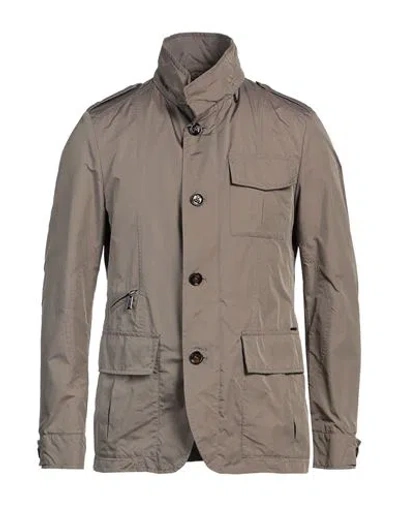 Moorer Man Jacket Taupe Size 40 Polyester In Grey