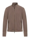 Moorer Man Jacket Taupe Size 40 Polyester In Neutral