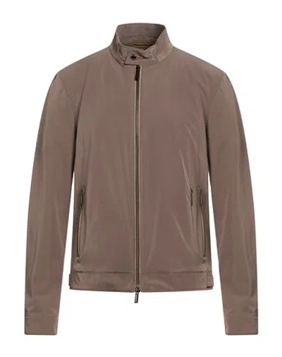 Moorer Man Jacket Taupe Size 40 Polyester In Neutral