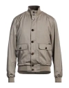 Moorer Bomber Jacket In Fabric In Grey