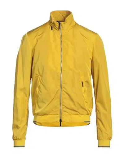 Moorer Man Jacket Yellow Size 44 Polyamide In Yellow