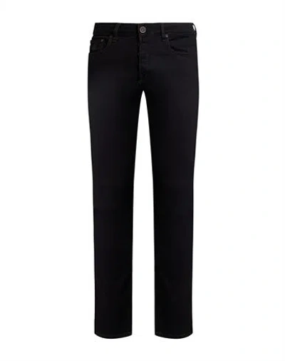 Moorer Man Jeans Black Size 30 Cotton, Elastomultiester, Elastane