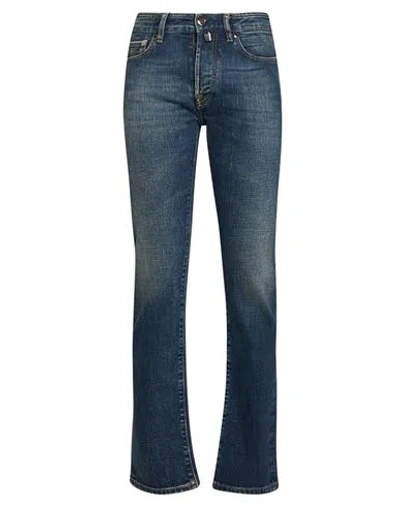 Moorer Man Jeans Blue Size 29 Cotton, Elastane