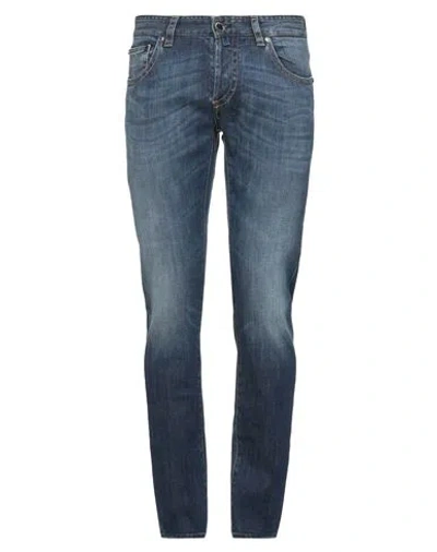 Moorer Man Jeans Blue Size 33 Cotton, Elastane