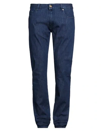 Moorer Man Jeans Blue Size 33 Cotton, Polyethylene, Elastane