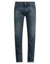 Moorer Man Jeans Blue Size 33 Cotton, Polyurethane In Blue