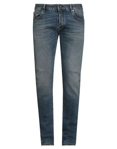 Moorer Man Jeans Blue Size 34 Cotton, Elastane