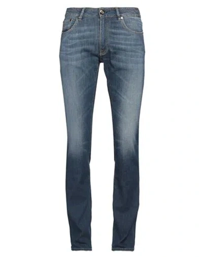Moorer Man Jeans Blue Size 34 Cotton, Polyurethane, Elastane