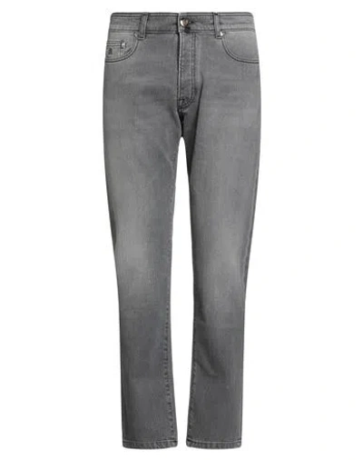 Moorer Man Jeans Grey Size 32 Cotton, Elastane In Gray