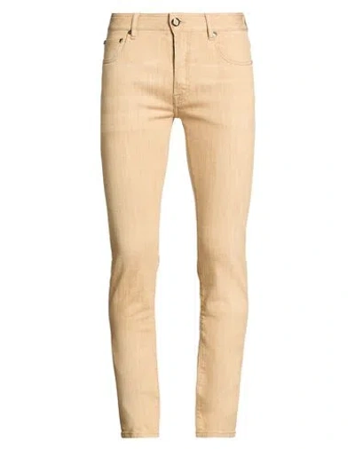 Moorer Man Jeans Sand Size 33 Polyester, Polyamide In Beige