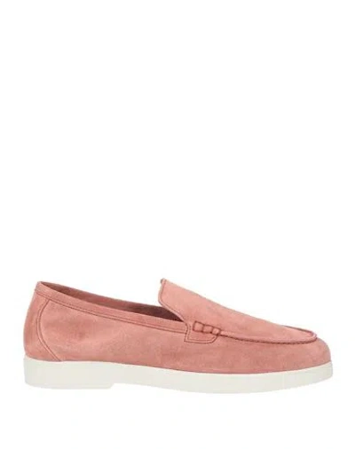 Moorer Man Loafers Antique Rose Size 7 Leather In Pink