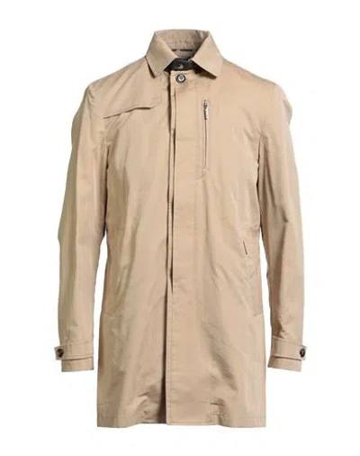 Moorer Man Overcoat & Trench Coat Beige Size 40 Cotton, Silk In Neutral