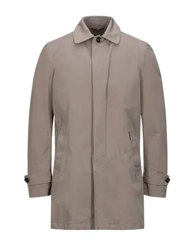 Moorer Man Overcoat & Trench Coat Grey Size 38 Cotton, Polyester, Polyamide In Gray