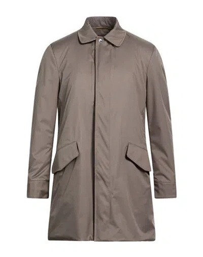 Moorer Man Overcoat & Trench Coat Grey Size 38 Polyester, Polyurethane In Gray