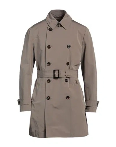 Moorer Man Overcoat & Trench Coat Grey Size 44 Cotton, Polyester