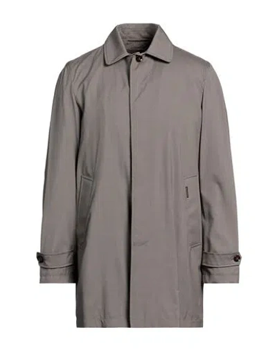 Moorer Man Overcoat & Trench Coat Grey Size 42 Virgin Wool, Silk
