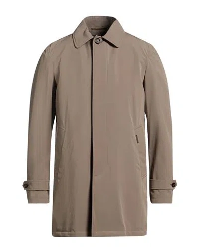 Moorer Man Overcoat & Trench Coat Khaki Size 38 Polyamide, Polyurethane In Nude