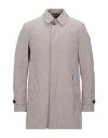 Moorer Man Overcoat & Trench Coat Light Grey Size 34 Cotton, Polyester, Polyamide In Grey