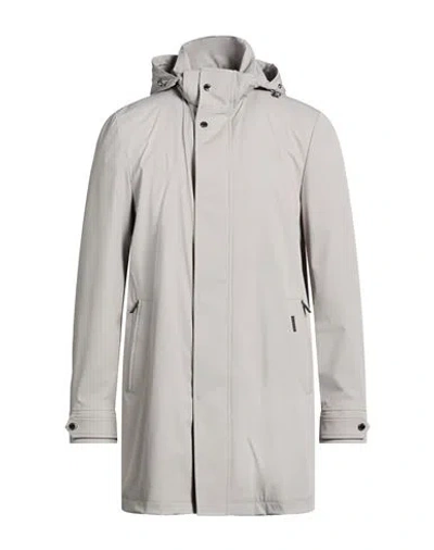 Moorer Man Overcoat & Trench Coat Light Grey Size 42 Polyamide, Polyester, Elastane In Gray