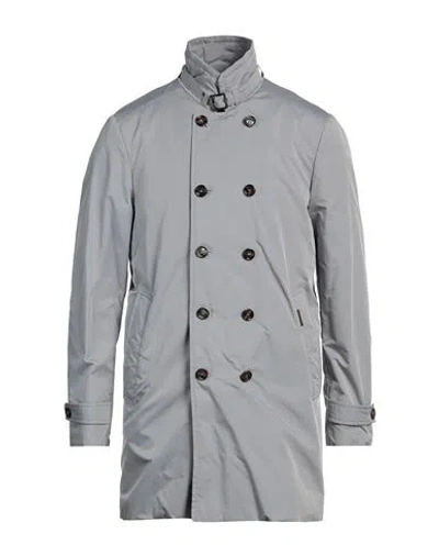 Moorer Man Overcoat & Trench Coat Light Grey Size 40 Polyester