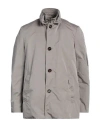 Moorer Man Overcoat & Trench Coat Light Grey Size 40 Polyester
