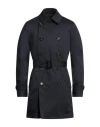 Moorer Man Overcoat & Trench Coat Midnight Blue Size 42 Cotton, Polyamide, Elastane In Blue
