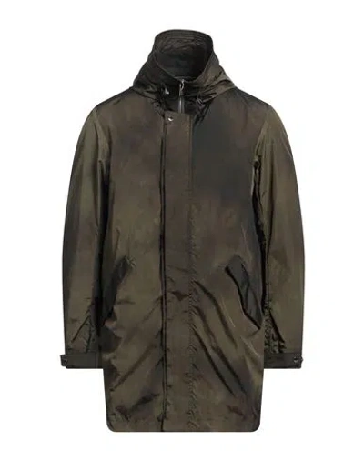 Moorer Man Overcoat & Trench Coat Military Green Size 38 Polyamide