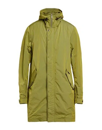 Moorer Man Overcoat & Trench Coat Mustard Size 38 Polyamide In Green