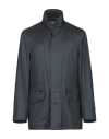 Moorer Man Overcoat & Trench Coat Slate Blue Size 46 Virgin Wool, Silk In Blue