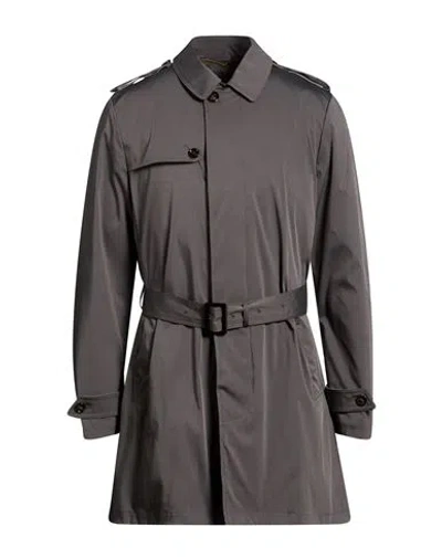 Moorer Man Overcoat & Trench Coat Taupe Size 42 Polyester, Elastane In Gray