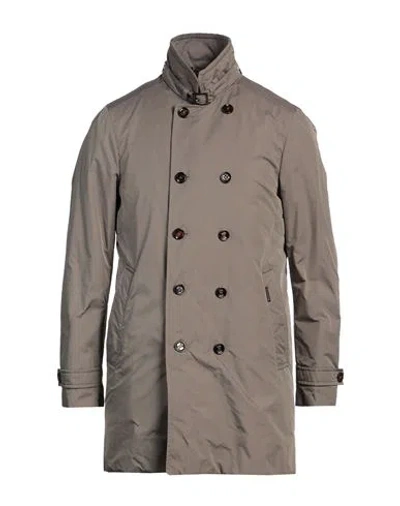 Moorer Man Overcoat & Trench Coat Taupe Size 42 Polyester In Grey