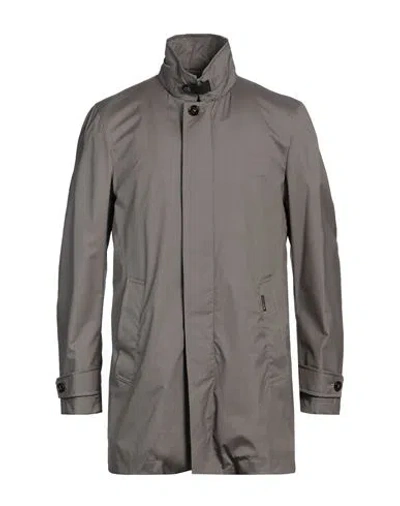 Moorer Man Overcoat & Trench Coat Taupe Size 48 Virgin Wool, Silk In Grey