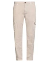 Moorer Man Pants Beige Size 42 Cotton, Cashmere, Elastane In Neutral