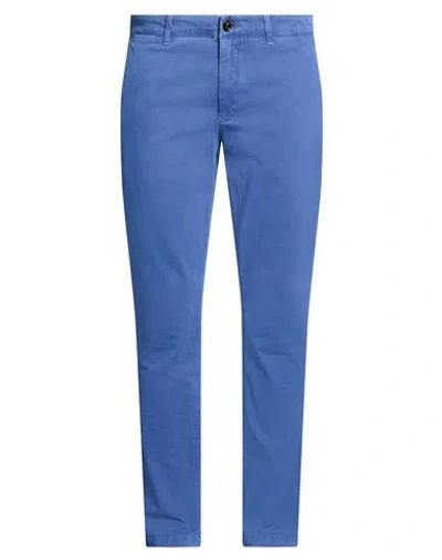 Moorer Man Pants Blue Size 38 Cotton, Cashmere, Elastane