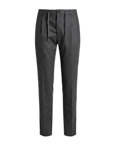 Moorer Man Pants Charcoal Size 38 Virgin Wool, Cashmere, Elastane In Gray