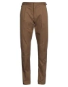 Moorer Man Pants Khaki Size 42 Cotton, Elastane In Beige