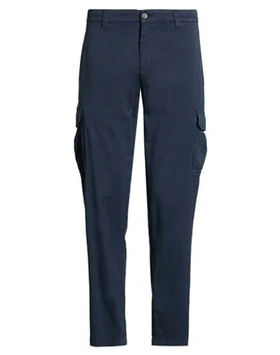 Moorer Man Pants Midnight Blue Size 40 Cotton, Silk, Elastane