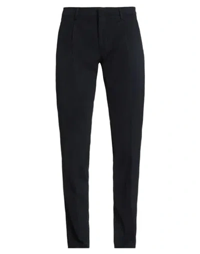 Moorer Man Pants Midnight Blue Size 40 Cotton, Wool, Elastane In Black