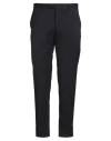 Moorer Man Pants Midnight Blue Size 40 Virgin Wool, Elastane In Black