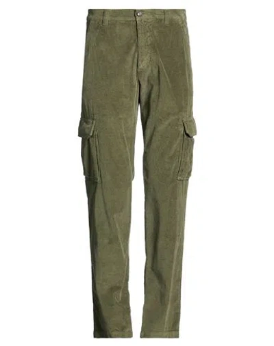 Moorer Man Pants Military Green Size 30 Cotton, Elastane